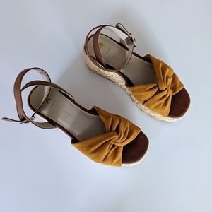Golden Espadrille Sandals